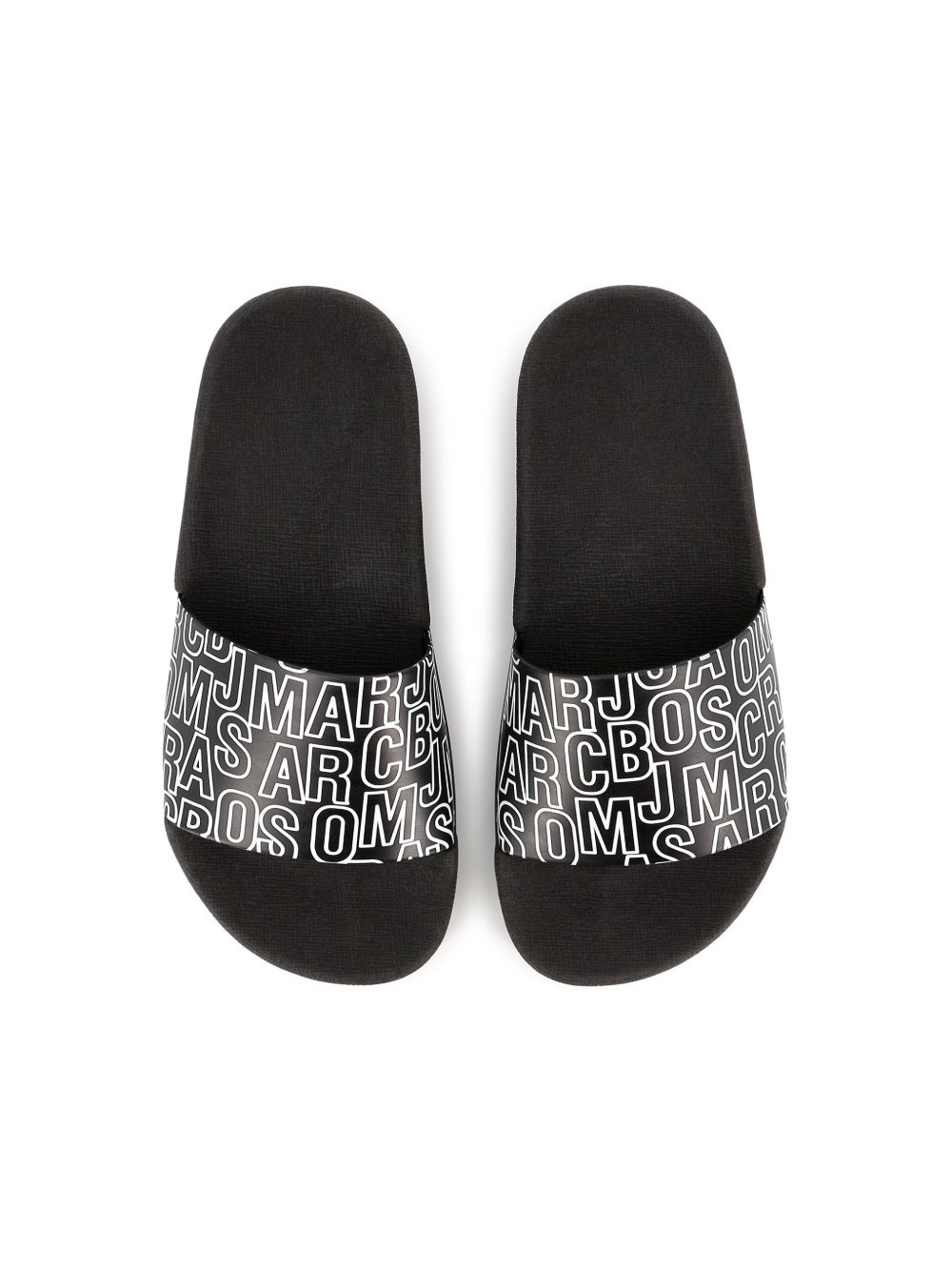 Marc Jacobs Kids logo-print slides Black