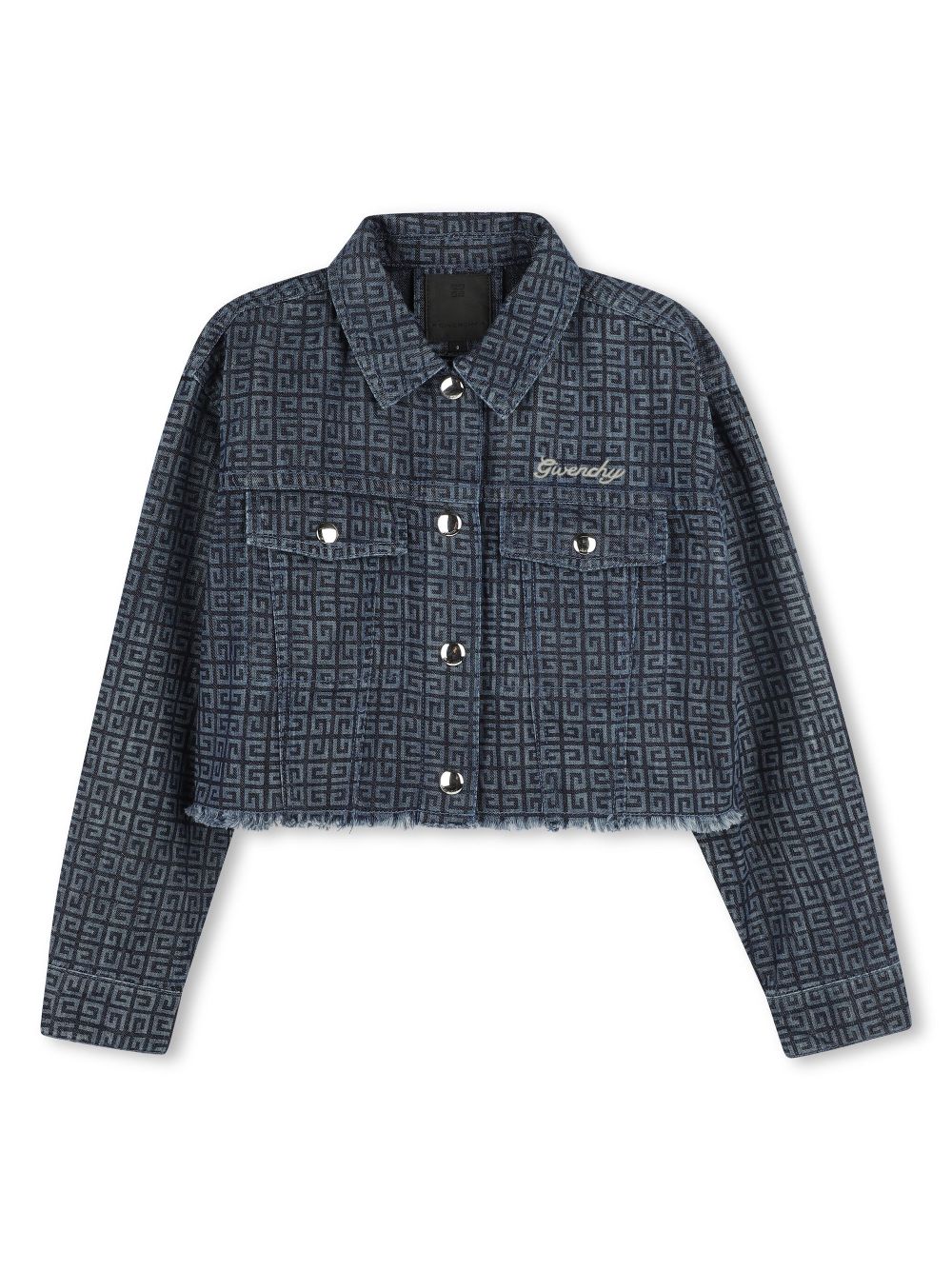 Givenchy Kids 4G-motif denim jacket - Blue