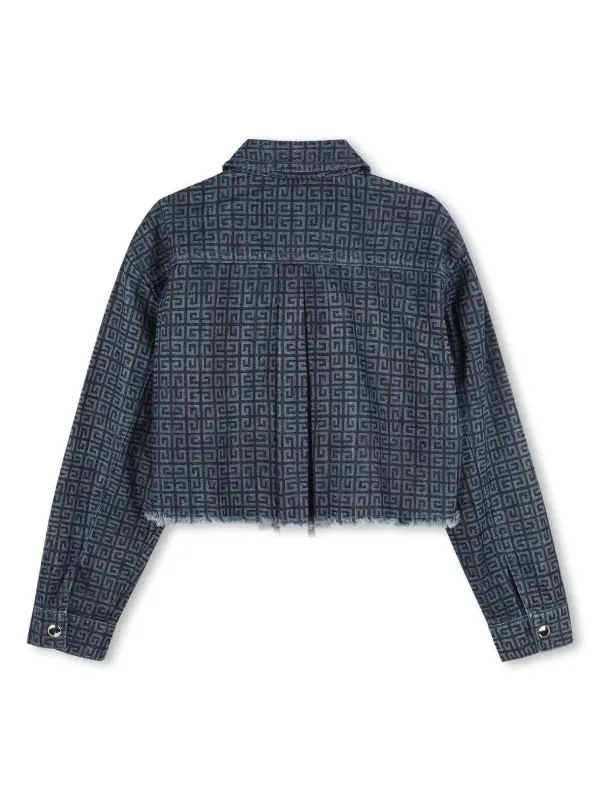 Givenchy Kids 4G-motif Denim Jacket | Blue | FARFETCH