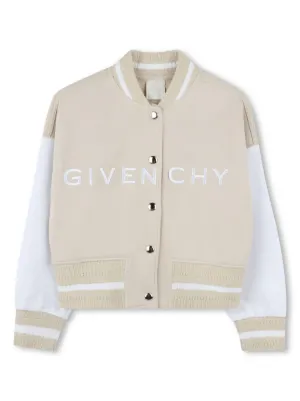 FJ379 新品 訳有 ジバンシー キッズ クロップド丈ボンバージャケット10 Givenchy Kids（ジバンシィ・キッズ）ボンバージャケット＆スタジアム