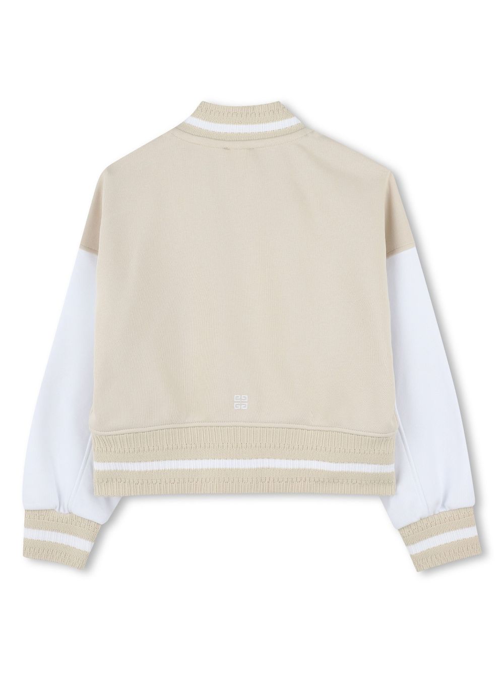 Givenchy Kids logo-embroidered bomber jacket - Neutrals