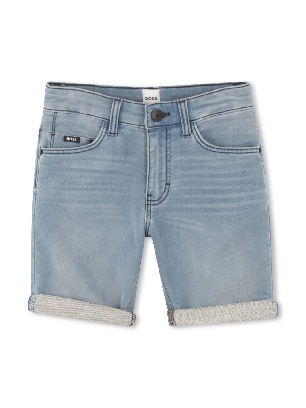 BOSS Kidswear Spijkershorts Blauw