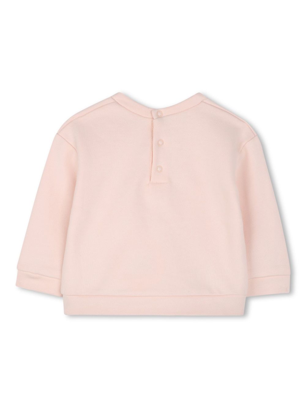 Chloé Kids Katoenen sweater met logopatch - Roze