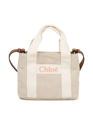 Chloé Kids Logo Shoulder Bag | Neutrals | FARFETCH