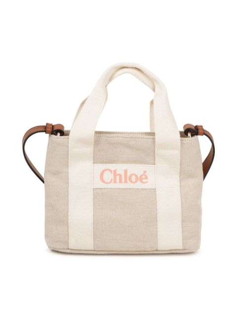 Chloé Kids bolso de hombro con logo