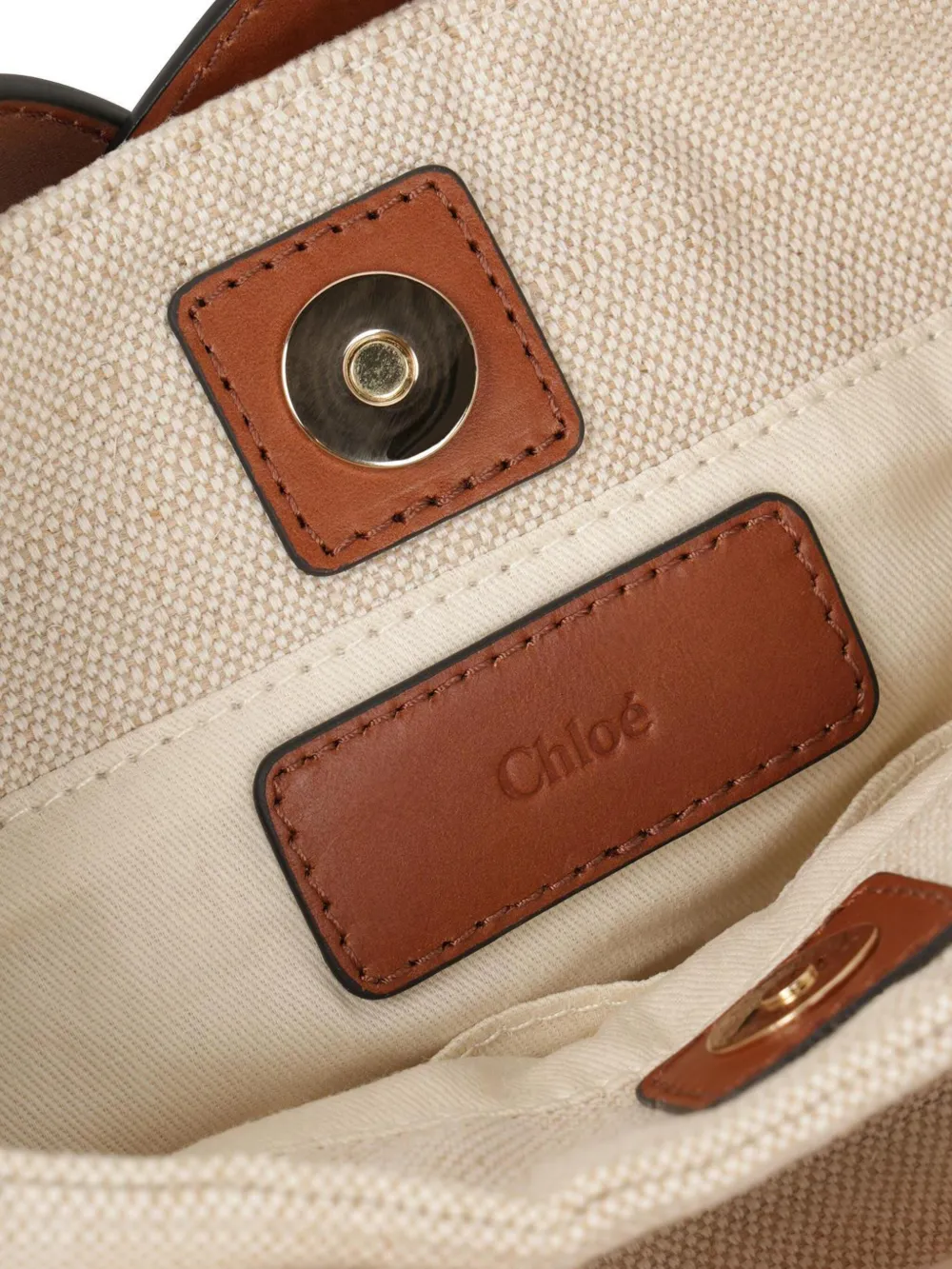 Chloé Kids Schoudertas met logo Beige
