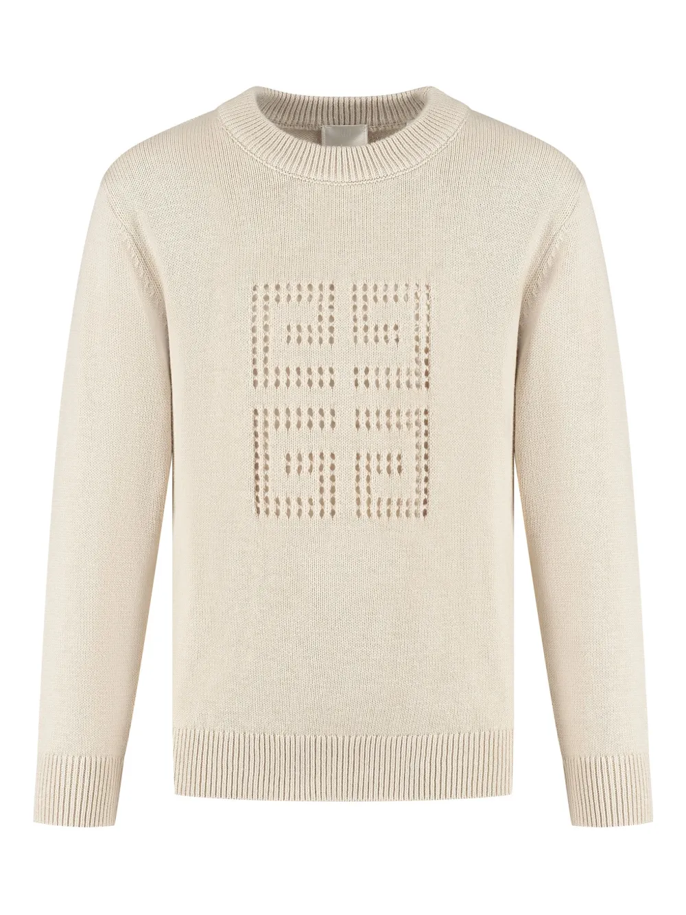 Givenchy Kids Geperforeerde trui met 4G-logo Beige