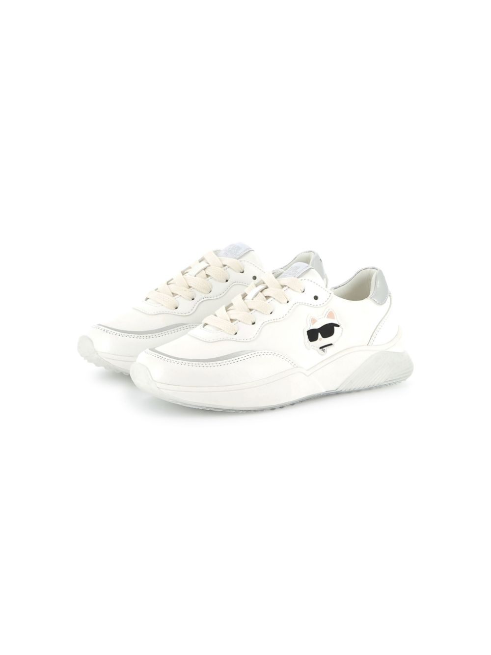 Karl Lagerfeld Kids Sneakers met logoprint Wit