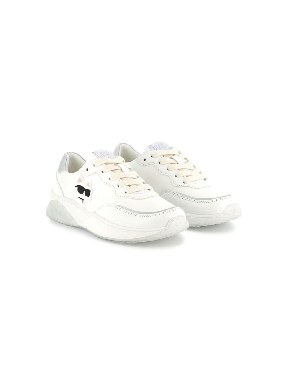 Karl Lagerfeld Kids Sneakers met logoprint Wit