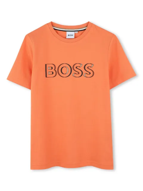 BOSS Kidswear playera con logo estampado
