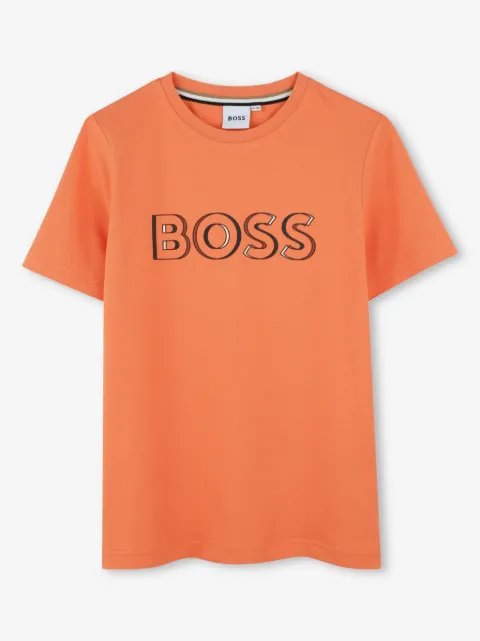 BOSS Kidswear logo-print cotton T-shirt