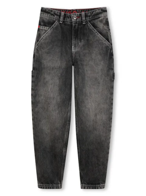 HUGO KIDS Calça cenoura com patch de logo