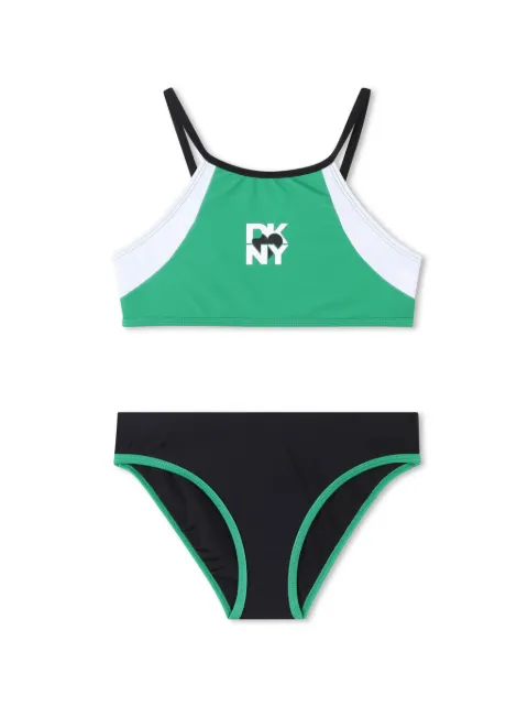 Dkny Kids logo-print bikini set