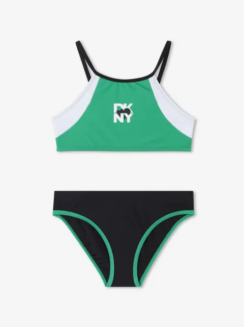 Dkny Kids bikini con logo estampado