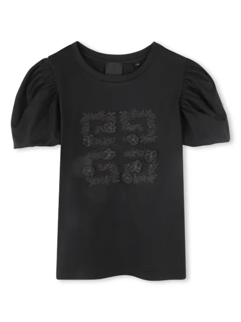Givenchy Kids playera con mangas farol