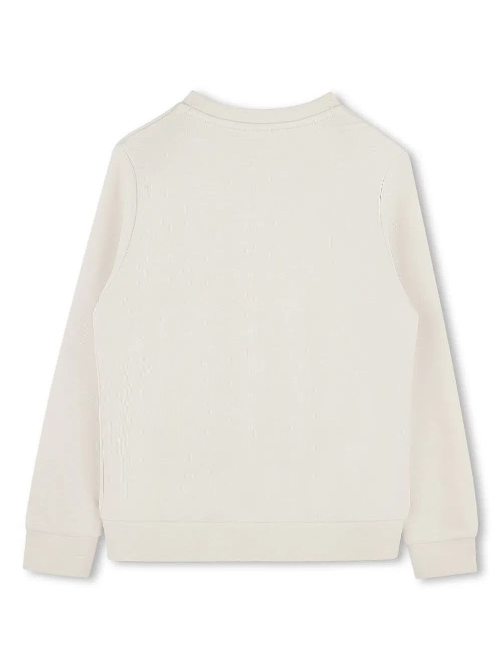 BOSS Kidswear Sweater met logoprint - Beige