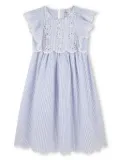 Chloé Kids striped dress - Blue