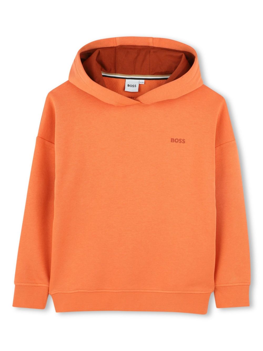 BOSS Kidswear logo-print hoodie - Orange