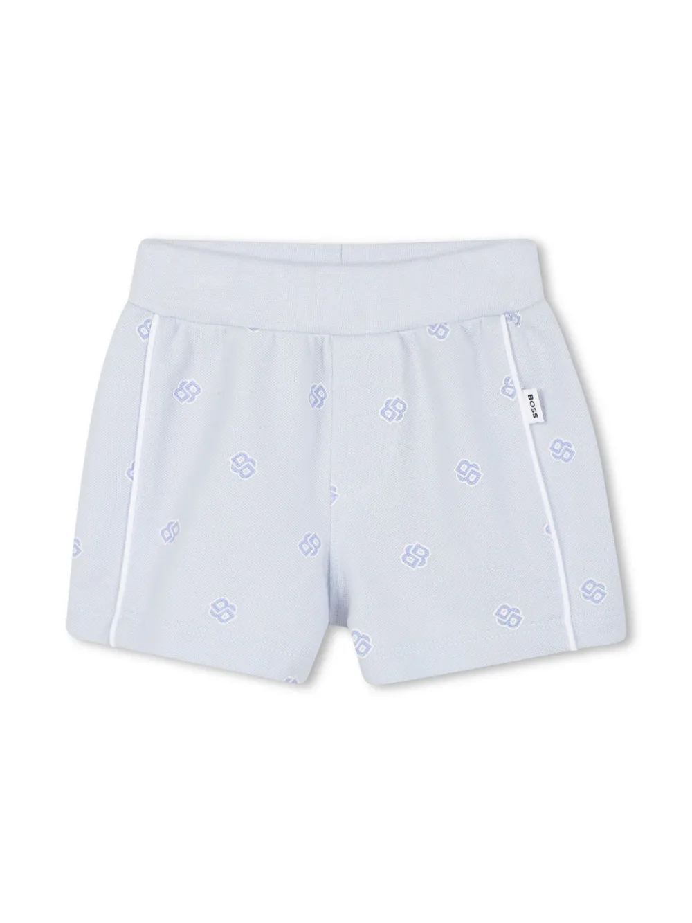 BOSS Kidswear T-shirt en shorts met logoprint Wit