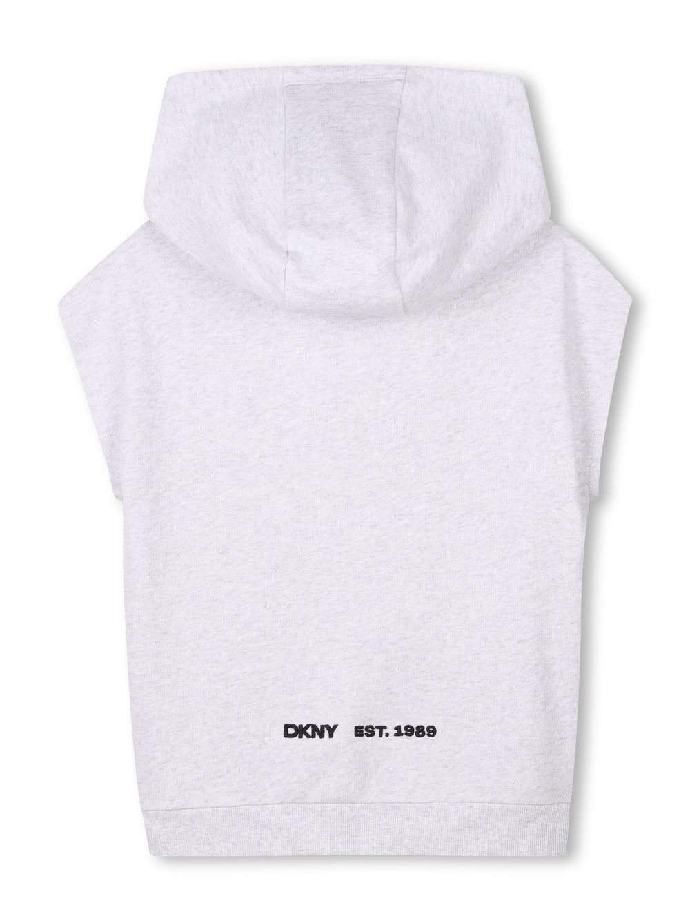 Dkny Kids Mouwloze hoodie met rits - Grijs