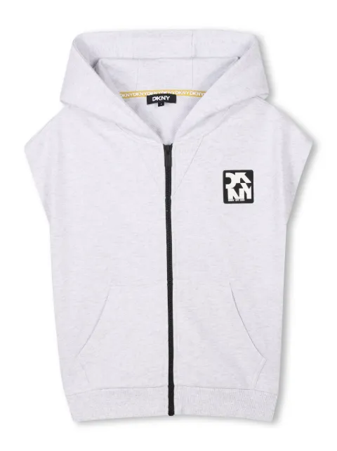 Dkny Kids هودي بسحاب وبدون أكمام