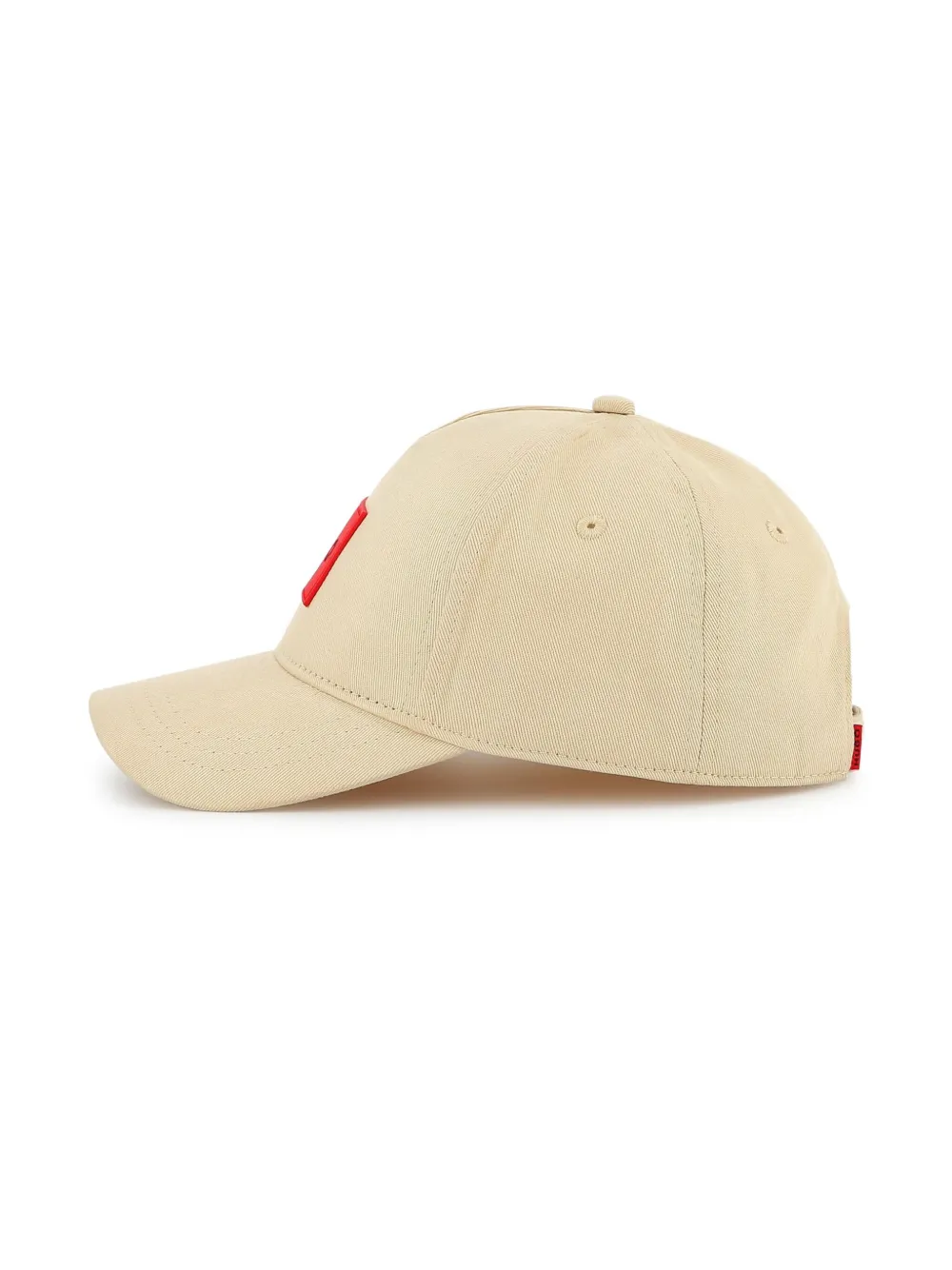 Hugo Boss Kids Rubber Badge Logo Cap In Neutral