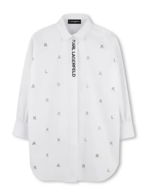 Karl Lagerfeld Kids logo-appliqué dress