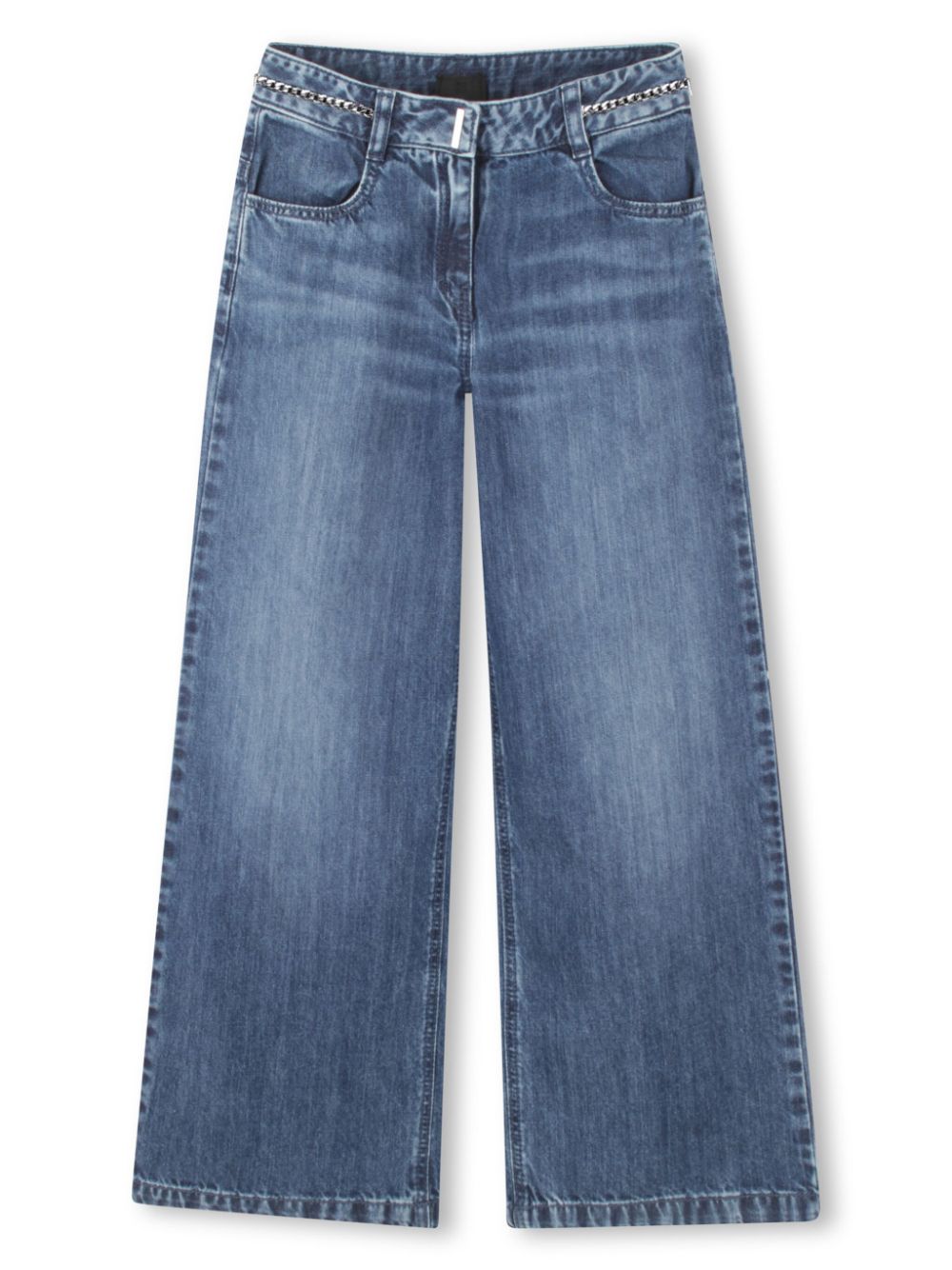 Givenchy Kids Jeans met wijde pijpen Blauw