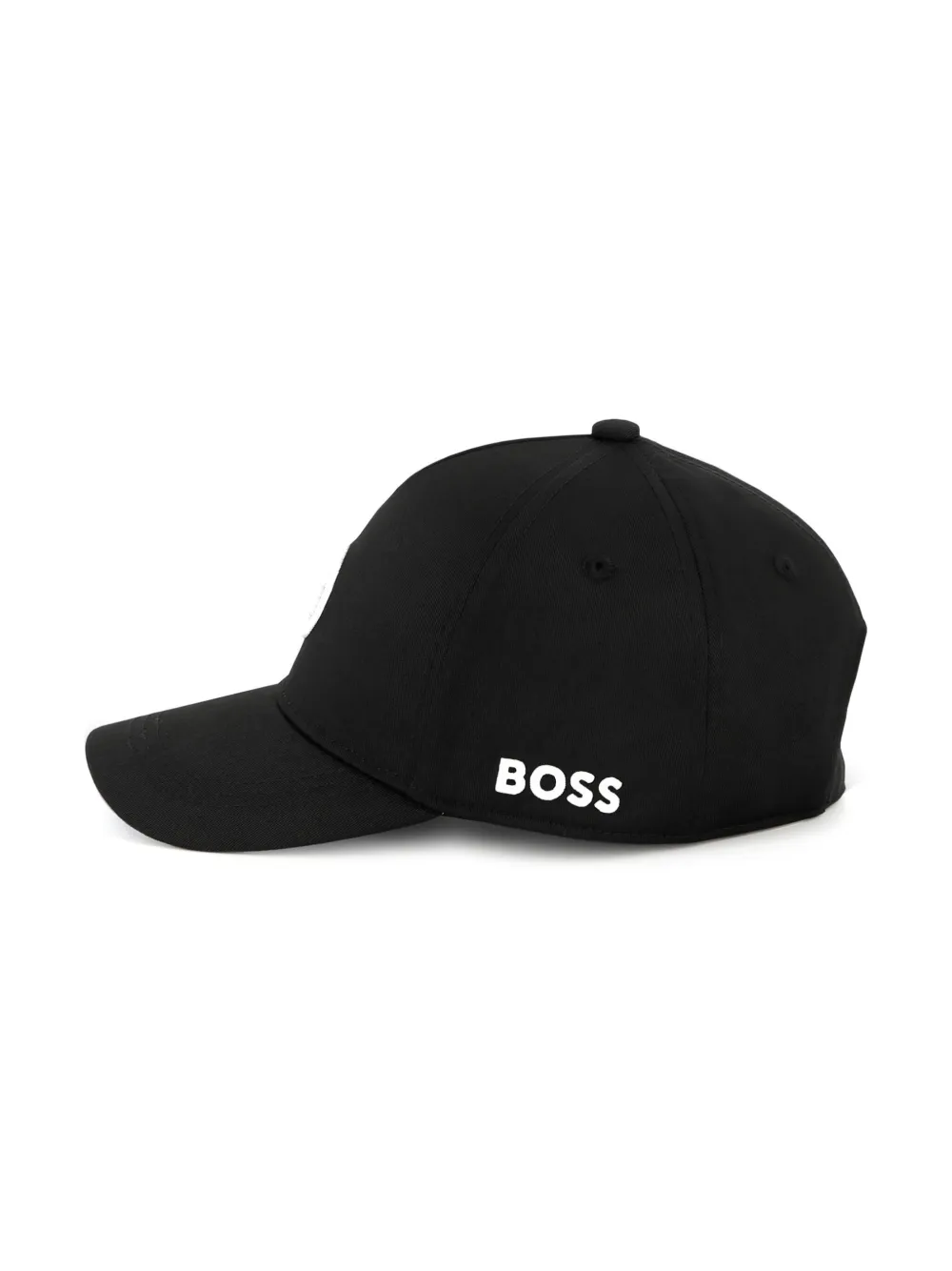 BOSS Kidswear Honkbalpet met geborduurd logo Zwart