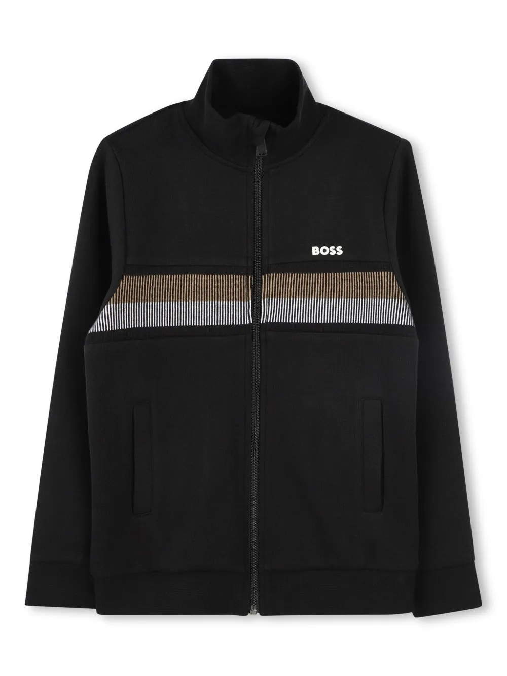 BOSS Kidswear Trainingspak met logoprint Zwart
