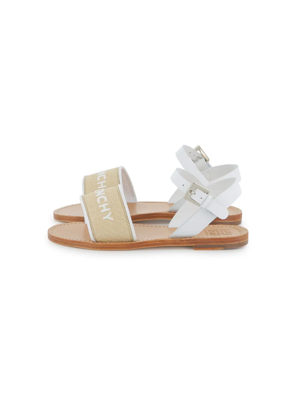 Givenchy Kids Sandalen met geborduurd logo Wit