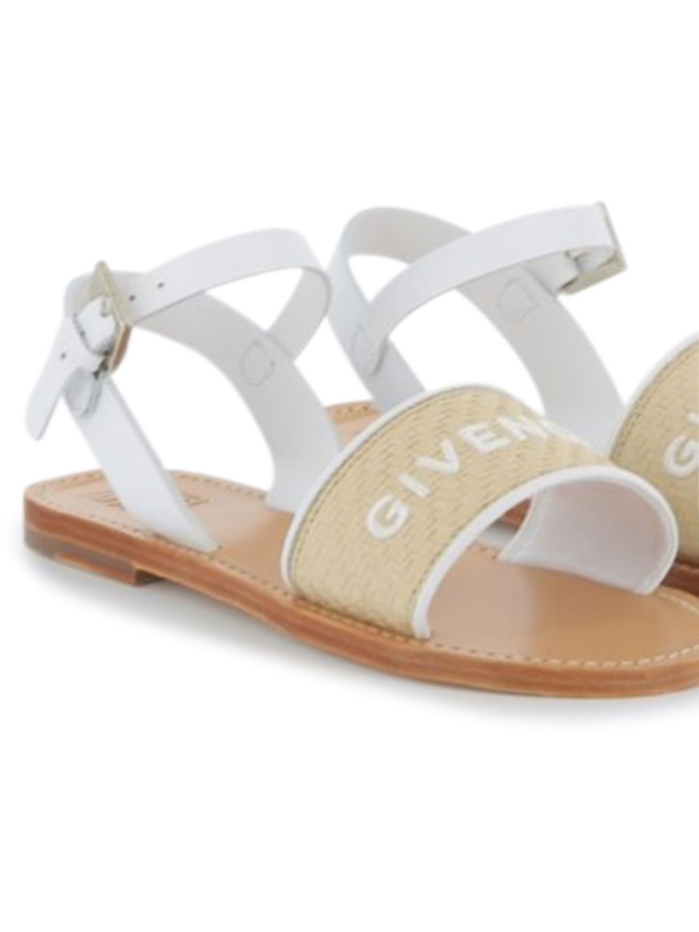 Givenchy Kids Sandalen met geborduurd logo - Wit