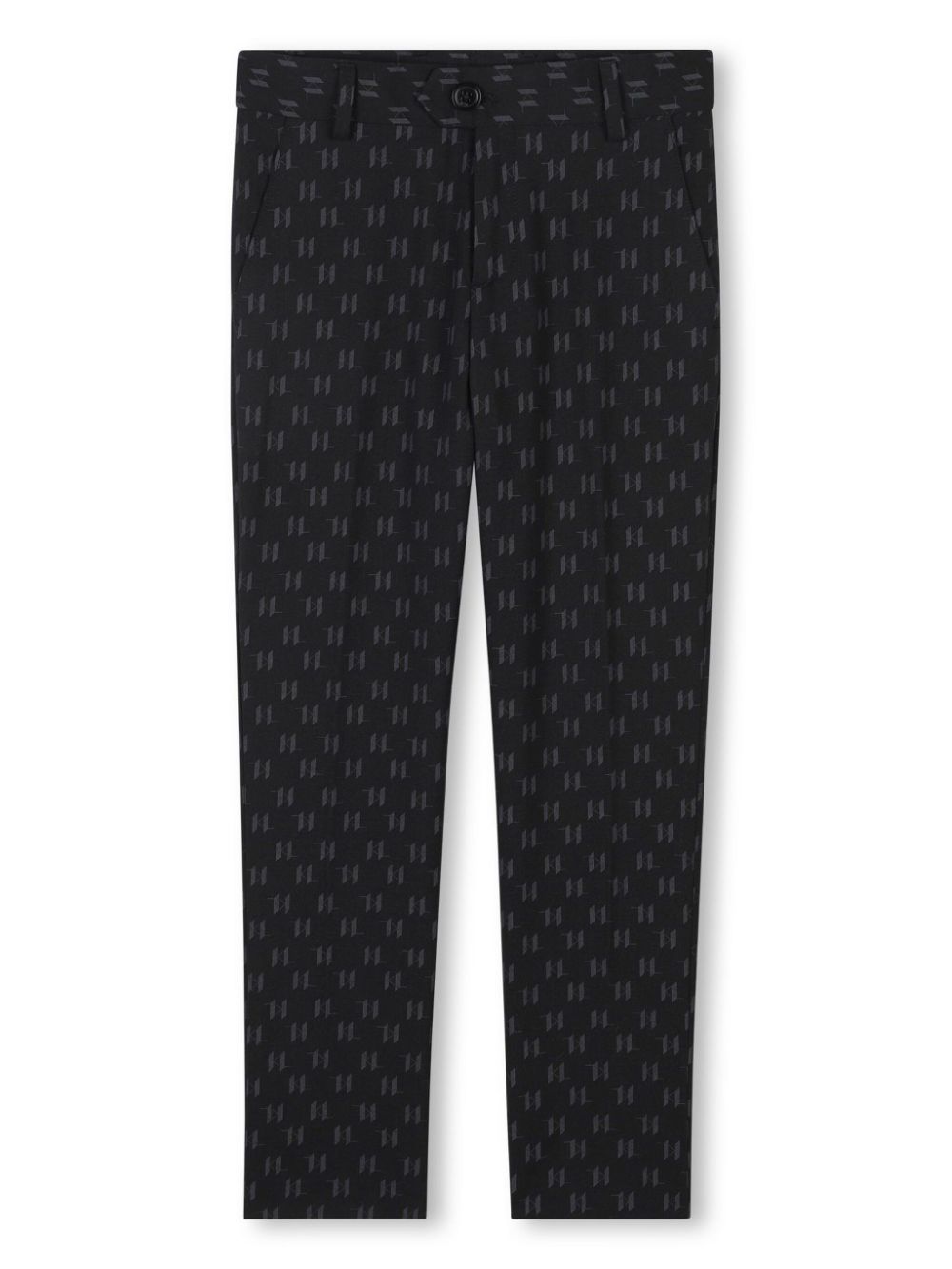 Karl Lagerfeld Kids Ceremony broek met monogram-logo Zwart