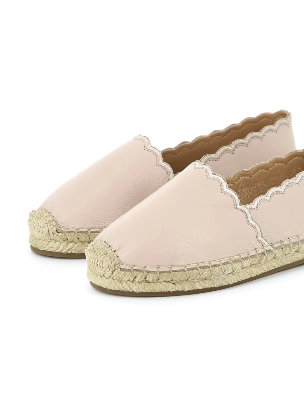 Chloé Kids Espadrilles met gewelfde afwerking - Roze