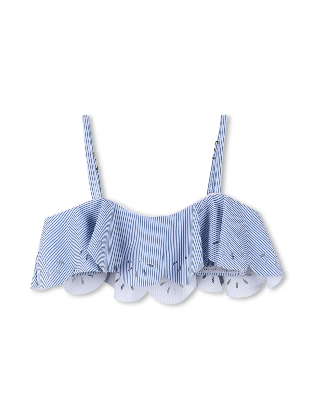 Chloé Kids Gestreepte bikinislip Blauw