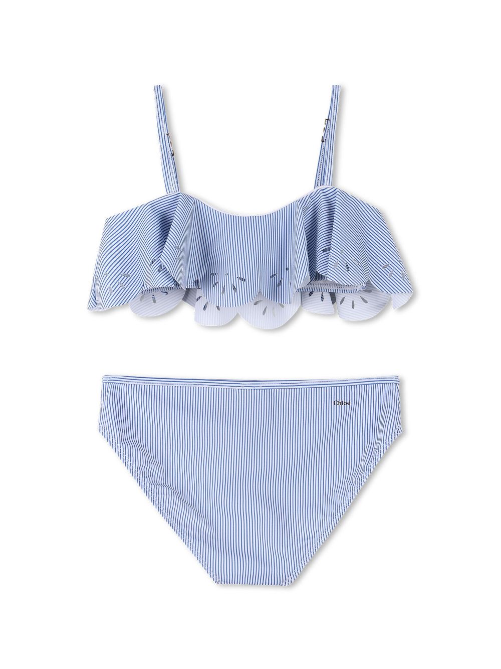 Chloé Kids Gestreepte bikinislip - Blauw