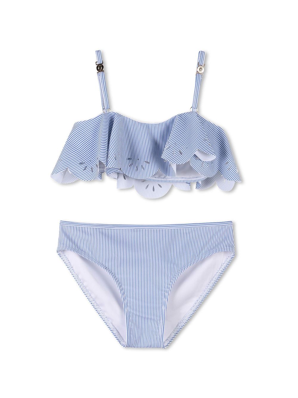 Chloé Kids striped bikini briefs - Blue