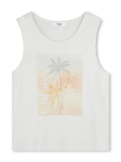 Chloé Kids top con estampado gráfico