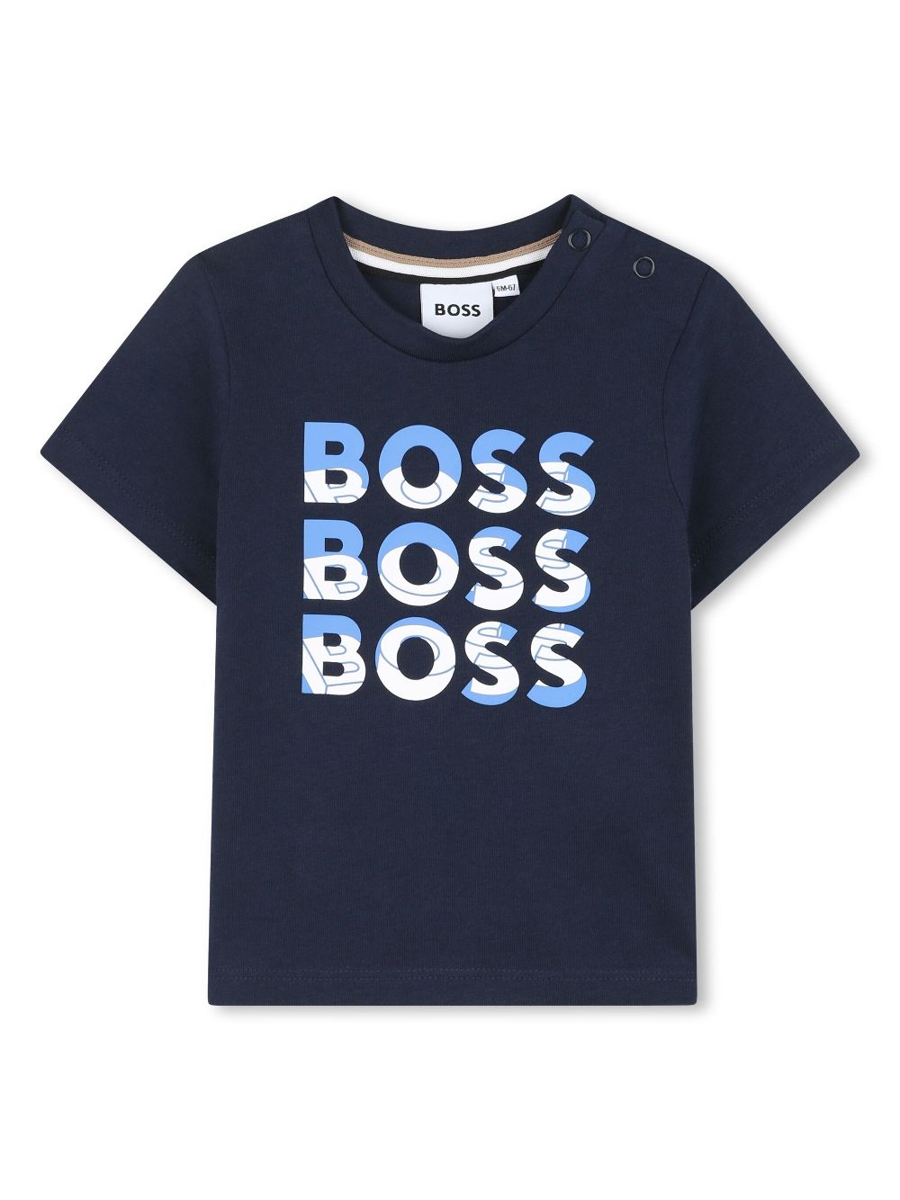 BOSS Kidswear logo-pint T-shirt - Blue