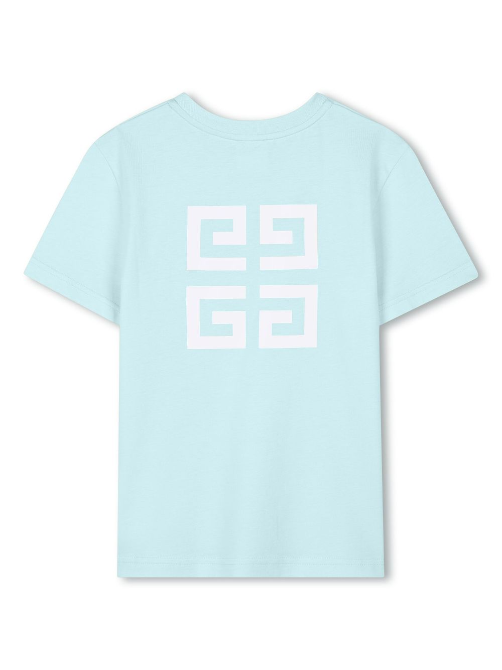 Givenchy Kids Katoenen T-shirt met logoprint - Blauw