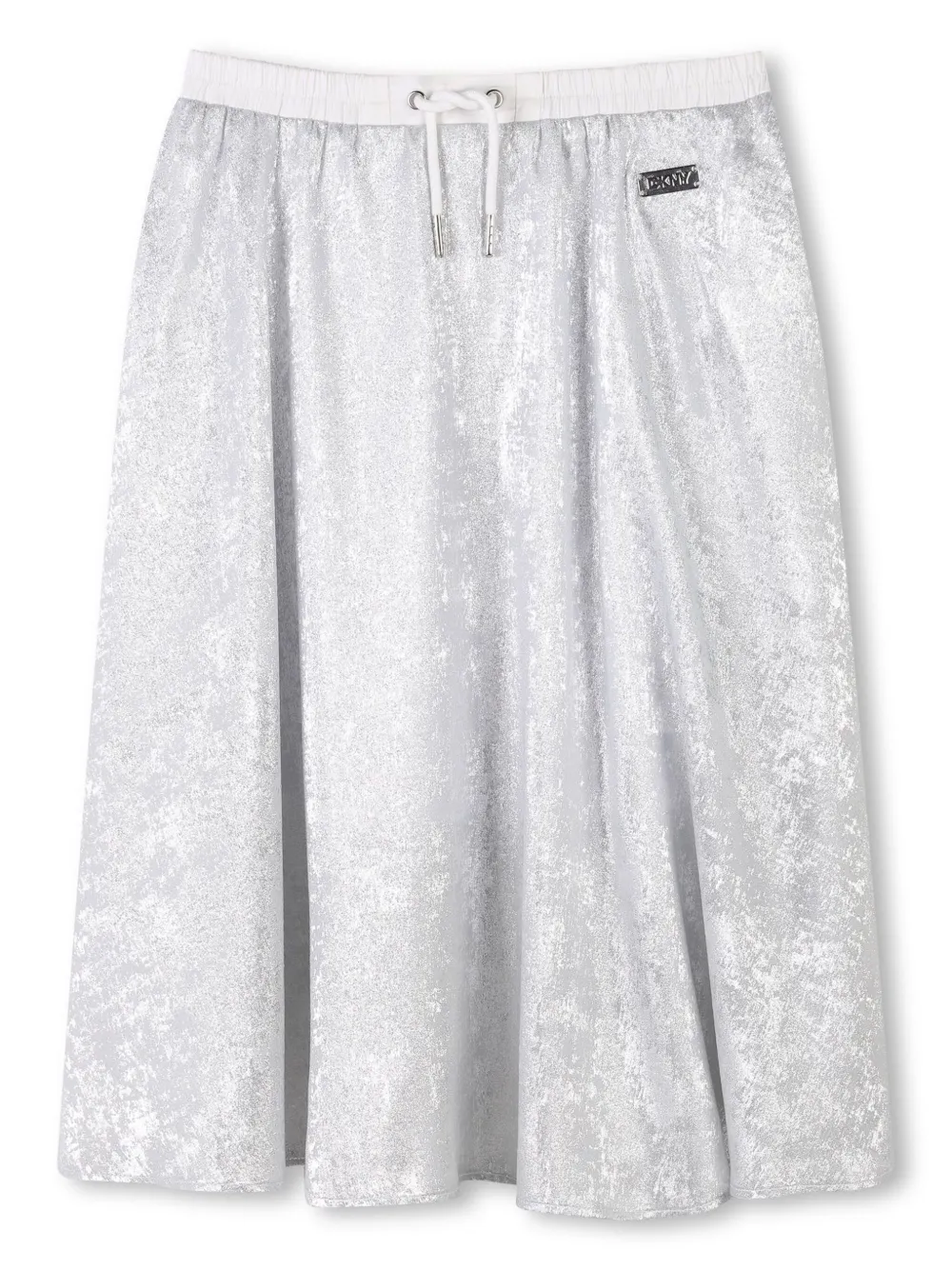 Dkny Kids Gonna midi con placca logo - Grigio