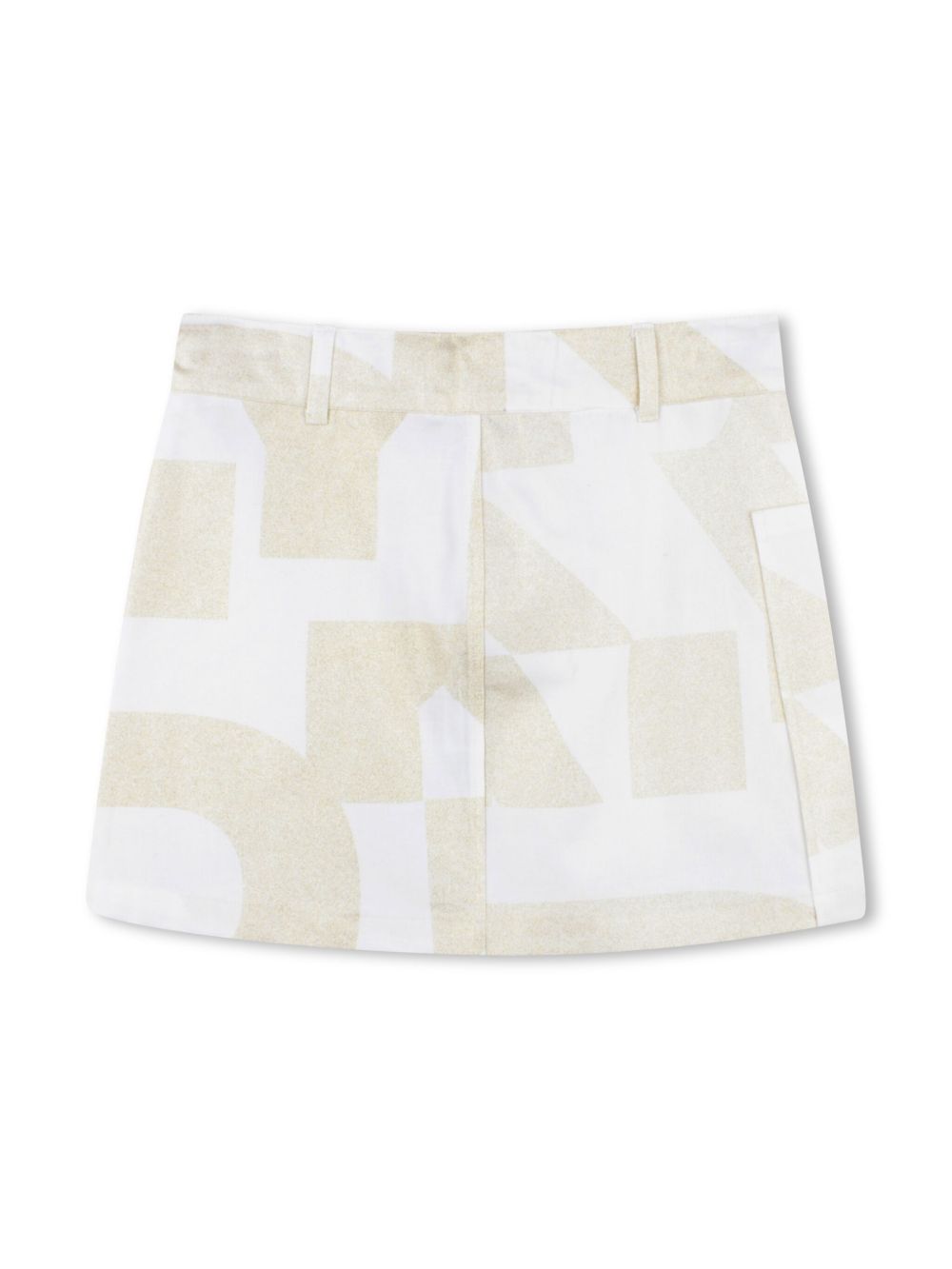 Dkny Kids logo-print mini skirt - White