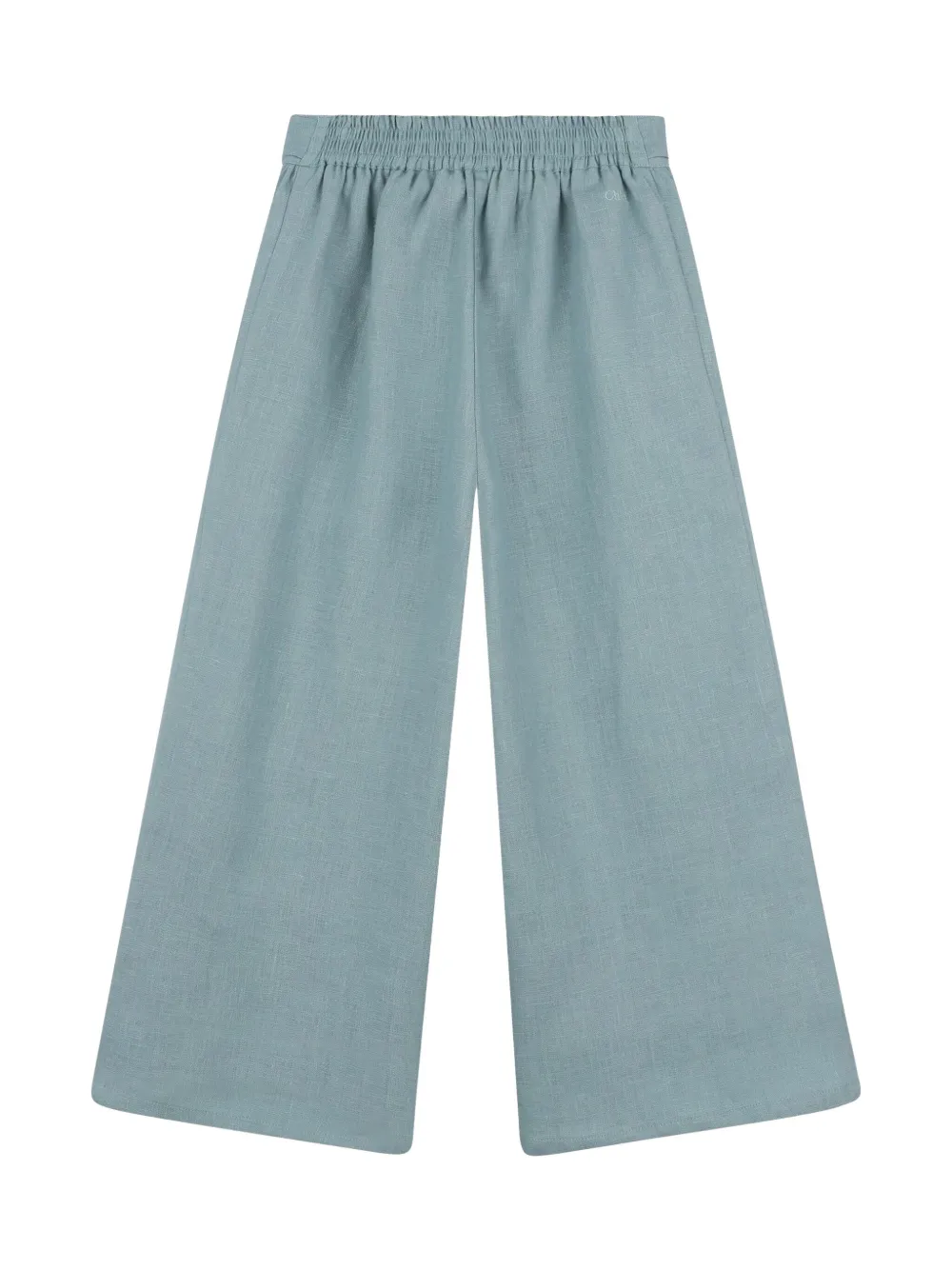 Chloé Kids Linnen broek met strikdetail - Blauw