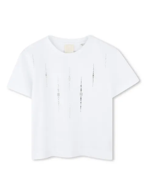 Givenchy Kids 水钻缀饰棉T恤