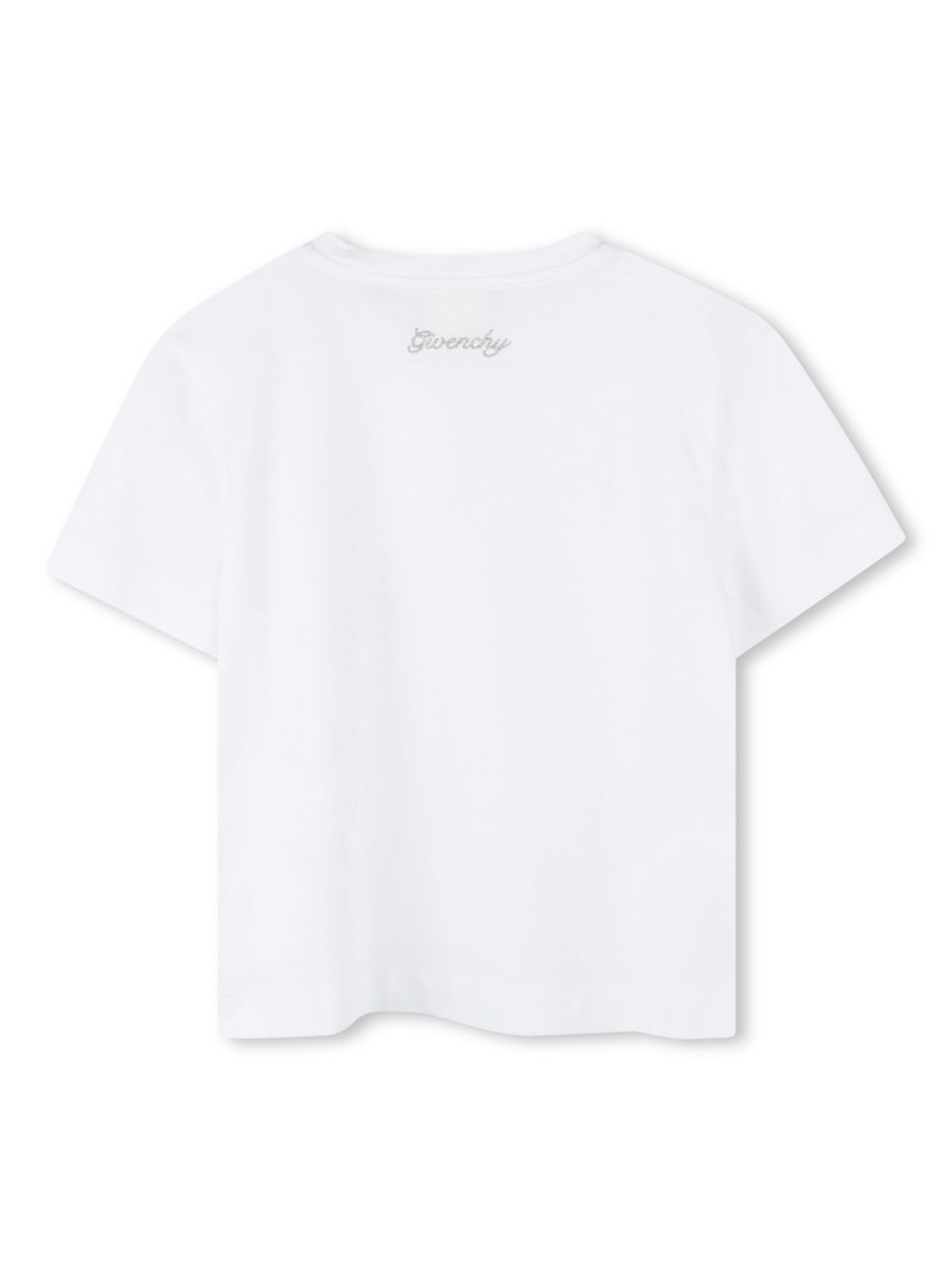 Givenchy Kids T-shirt verfraaid met stras - Wit