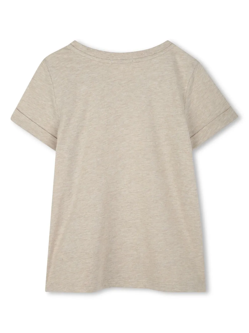 Chloé Kids T-shirt met borduurwerk - Beige