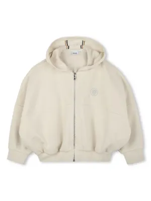 Marc Jacobs Kids metallic-finish Denim Hoodie | Grey | FARFETCH