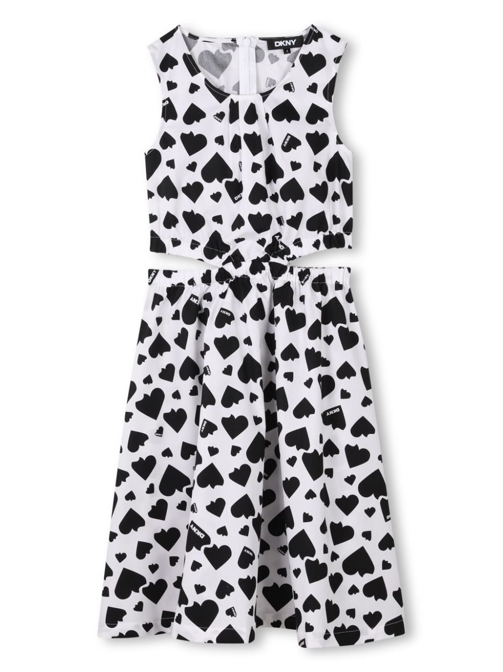 Dkny Kids Heart of NY jurk met print Wit