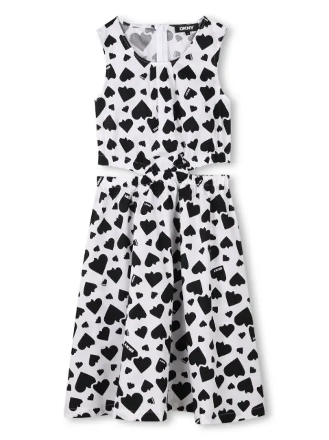 Dkny Kids Heart of NY-print dress 