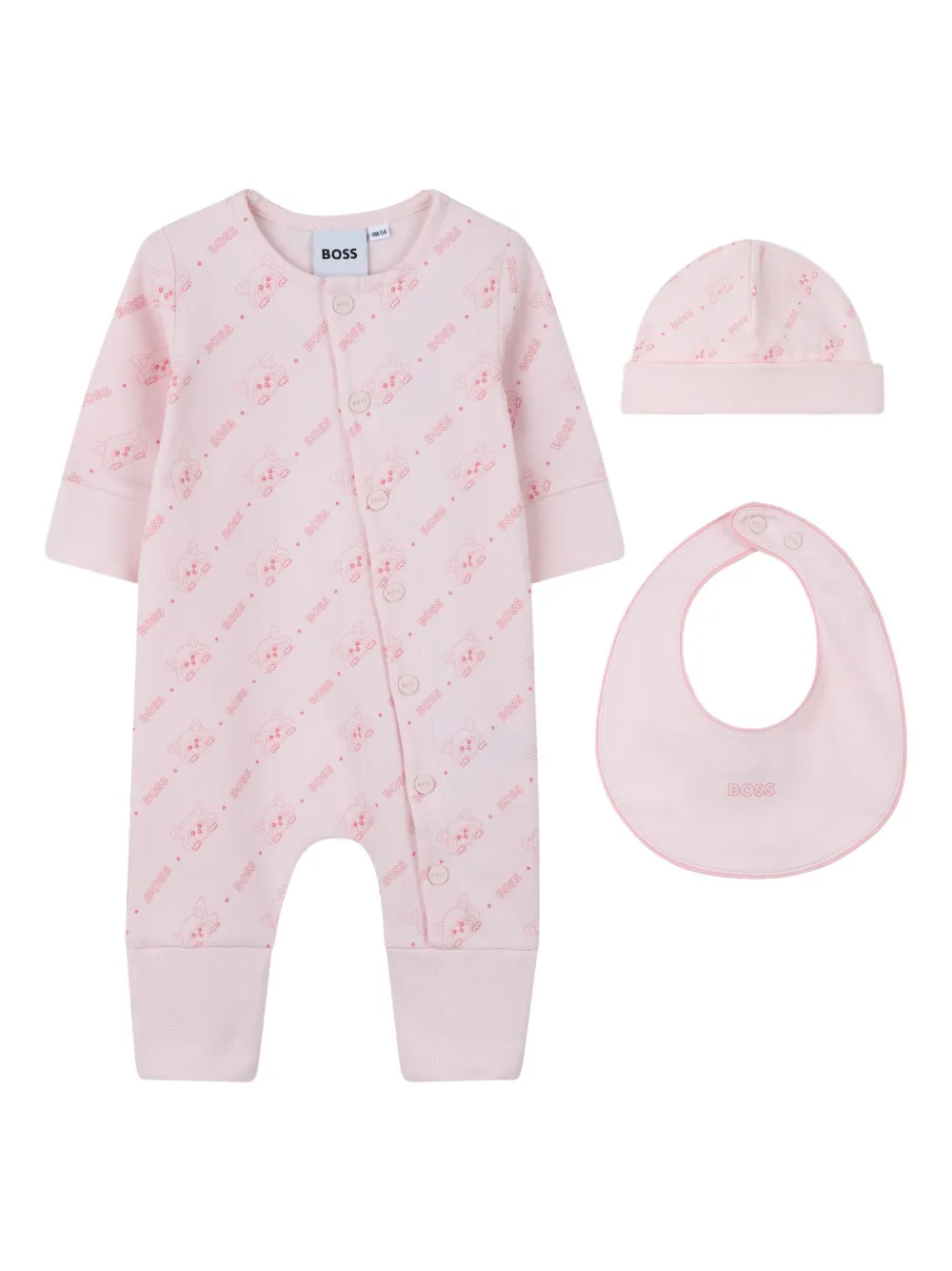 BOSS Kidswear Babypakje met logoprint Roze